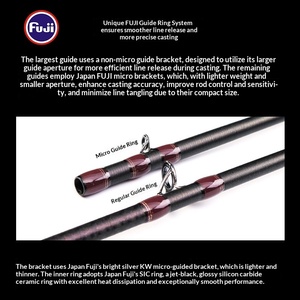 <span class=keywords><strong>Canne</strong></span> à <span class=keywords><strong>pêche</strong></span> Kyorim en fibre de carbone TRUNCHEON avec porte-moulinet Fuji, <span class=keywords><strong>anneaux</strong></span> de guidage <span class=keywords><strong>SIC</strong></span>, poignée pistolet droite <span class=keywords><strong>pour</strong></span> la <span class=keywords><strong>pêche</strong></span> au bar et au mandarin. - Product Image 3