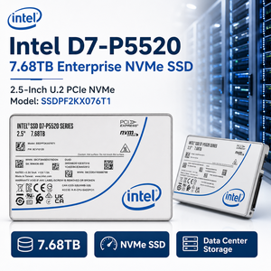 Pour Solidigm D7-P5520 SSDPF2KX076T1 7.68TB Enterprise U.2 NVMe SSD, disque SSD TLC pour serveur 2.5" 15mm PCIe4.0 X4 - Product Image 1