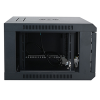 Webite Custom 19" Rack mural monobloc en kit compact avec porte vitrée pour serveurs, CCTV, centres de données et télécommunications