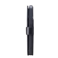 Uthai — étui de téléphone en cuir véritable détachable avec porte-cartes EMF, pour iPhone 13 Pro Max, protection Anti-Radiation, porte-cartes à 4 poches
