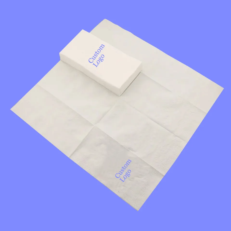 Milieuvriendelijk Custom Premium 8-voudig Papier Servet Servet Servet Tafel Tissue Papier Gt Vouw Drank Diner Servet Fabrikanten