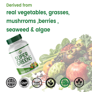 Haccp OEM ODM Super Greens 60 Cápsulas Veganas Antioxidantes y Fitonutrientes Suplemento Dietético - Product Image 4