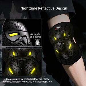 Genouillères à <span class=keywords><strong>prix</strong></span> de gros – Équipement de protection respirant et anti-chute pour le cyclisme et la moto, idéal pour les motards en extérieur - Product Image 3