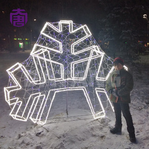 Giant Snowflake LED Decoration Designed as a Festive Focal Point for Hotels, Resorts and Public Plazas - Product Image 4