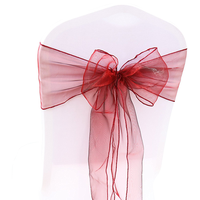Großhandel Hochwertige Organza-Stuhlschärpen in Kundenspezifischen Farben für Hochzeiten, Bankette, Hotels und Veranstaltungsorte