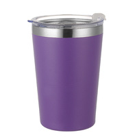 Thermos isotherme à double paroi en acier inoxydable 304 de 12 oz, tasse à lait, tasse à café portable avec couvercle