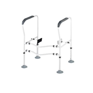 Cadre de main courante de toilette bleu LQX-050029 en plastique, capacité 250 kg, équipement de sécurité pour salle de bain pour personnes âgées - Product Image 3