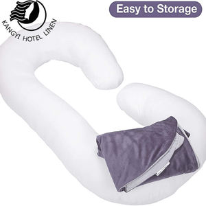 <span class=keywords><strong>Meilleur</strong></span> oreiller de <span class=keywords><strong>maternité</strong></span> en forme de C pour femmes enceintes Oreiller en tissu de velours pour femmes enceintes - Product Image 3
