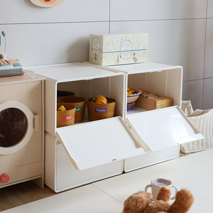 Boîte de rangement Plafarm Souffle JWPL0018, type ABCDD, armoire modulaire en ABS et acier, empilable, organisation de la maison et du bureau, multi-tiroirs - Product Image 2