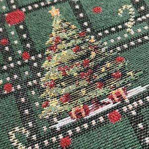 Tùy chỉnh giáng sinh <span class=keywords><strong>Jacquard</strong></span> dệt tấm thảm ném gối bảng linen vải - Product Image 3
