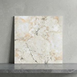 Glamour Grey 24x24inch Glossy Porcelain Tiles Premium Interior Flooring For Hall Office Buildings - Product Image 4