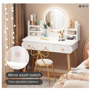Hiện Đại Bắc Âu Căn Hộ Nhỏ Tủ Lưu Trữ Đơn Giản Trang Điểm Vanity Bàn Trang Điểm Cho Phòng Ngủ Phòng Khách Internet Người Nổi Tiếng - Product Image 2