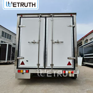 Crème glacée distributeur automatique congélateur réfrigéré nourriture remorque petite épicerie collation alimentaire acier inoxydable GPS suivi 4 roues - Product Image 2