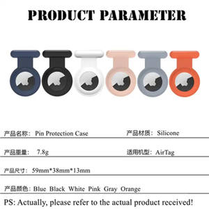 Housse de protection anti-perte Broche en silicone pour Apple Airtag Cover - Product Image 4