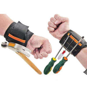 Sangle de poignet magnétique portable personnalisée pour outils, en nylon 100%, pour fixer les objets, sacoche magnétique de poignet pour outils - Product Image 4