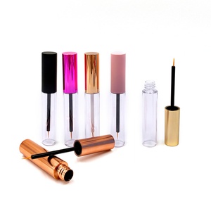Tube de mascara cylindrique transparent de 10 ml avec brosse et capuchon en plastique – Contenant vide pour mascara - Product Image 3