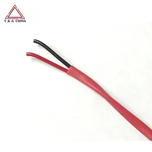 Flexible Wires High Temperature Resistance 2 Core Silicone Rubber Sheath Electrical Cables 0.2 sq mm