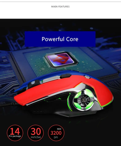 <span class=keywords><strong>Souris</strong></span> de jeu rétro-éclairée RVB filaire 3200DPI populaire avec poulie de lecteur PUBG programmable à 6 boutons-bouton latéral Mini Style 3D - Product Image 4