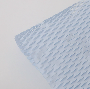 Sky Blue Honeycomb <b>Paper</b> Recyclable Biodegradable Kraft <b>Paper</b> for Bouquet Wrapping-Thickened Grid <b>Pattern</b> Gift Packaging - Product Image 1