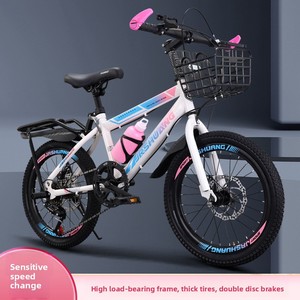 Bicicleta de Montaña para Niños y Niñas de 7 a 15 Años, Cuadro de Acero con Alto Contenido de Carbono, Frenos de Disco Dobles, Bicicleta Segura para Estudiantes - Product Image 5