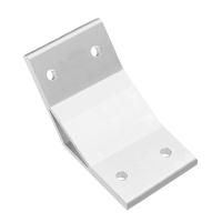 Vente en gros Fixation en forme de L Support d'angle à 135 degrés Connecteur Gousset Support d'angle renforcé en métal pour profilé en aluminium à fente en T