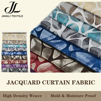 Tissu Jacquard en Polyester Multicolore pour Rideaux, Tissage Double Face pour Acheteurs en Gros de Textiles de Maison