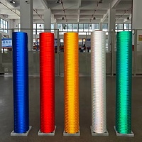 Film réfléchissant prismatique de qualité diamant imprimable haute visibilité 10 ans pour les panneaux de signalisation routière