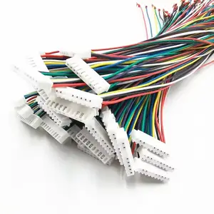 Individuelles 1.0 1.25 1.5 2.0 2.5 mm Steppdraht-Gurt SH EH ZH PH XH VH GH JST Molex TE Verbinder 2 Stecker zu 10 Stecker Verkabelbaugruppe