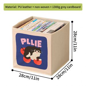 Cartoon <b>Cat</b> Folding Kids Toys Picture Book Storage <b>Box</b> Organizer Drawer Bins - Product Image 3