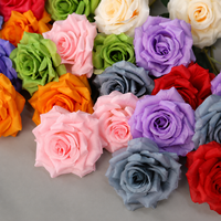 Fleurs artificielles décoratives en forme de rose à 3 têtes avec diamants pour la décoration de la maison, centre de table de mariage