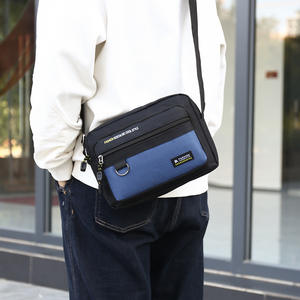 Sac à bandoulière en tissu Oxford pour hommes, petit sac à bandoulière Durable pour usage quotidien, gris, bleu, noir, vert, couleur unie, YZ6999 - Product Image 4
