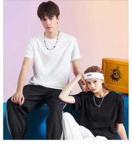 Fabricant de t-shirts en Chine, vente en gros, t-shirts unisexes personnalisés 4XL 180 g/m² 100% coton, t-shirts blancs coupe classique - Product Image 4
