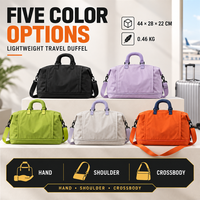 Sac de voyage léger personnalisé OEM avec poche étanche, bandoulière réglable et cinq couleurs pour marques et détaillants
