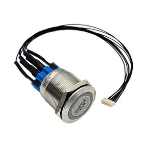 Ph1.0 Push Button <b>Switch</b> Round Button Flush <b>Plug</b> Male Female Connector 30AWG Wire Harness - Product Image 1