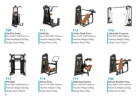Machine de musculation multifonctionnelle professionnelle à charges guidées pour exercices dorsaux et pectoraux, vente en gros usine