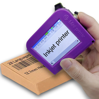 Imprimante à jet d'encre portable pour aliments, machine d'impression de date portable en plastique pour bouteilles en carton