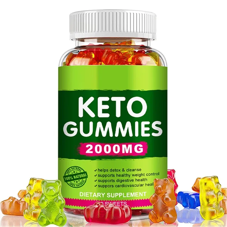 10pcs निजी लेबल Keto एप्पल साइडर Keto Gummies चिपचिपा भालू कोलेजन के साथ विटामिन वजन घटाने Gummies