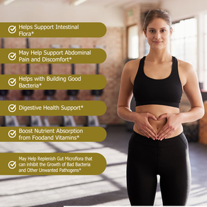 OEM ODM Custom 100 Billion CFU Probiotic <b>Blend</b> Support Digestive Immune Health Prebiotics and Digestive Enzymes Capsules - Product Image 3
