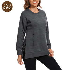 <span class=keywords><strong>Camiseta</strong></span> Deportiva con Abertura Lateral y Logotipo Personalizado para Mujeres Embarazadas, Cómoda y Práctica para la <span class=keywords><strong>Lactancia</strong></span> con Cuello Redondo - Product Image 5