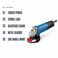 Outils électriques Technic, qualité industrielle, meuleuse d'angle sans fil 220V, grande puissance pour les tâches lourdes