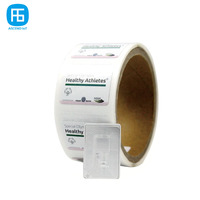 Etiqueta NFC Rectangular Imprimible de 37*25mm, 14443A NFC Forum 2, 13.56MHZ, para Comercio Minorista, Anti-falsificación