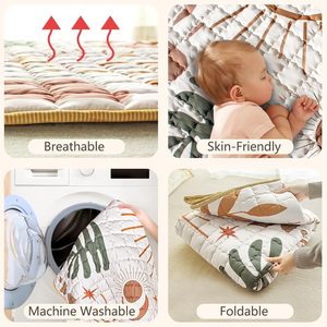 Trampolín Unisex para sala de estar, juguete suave, alfombrilla para suelo infantil, a prueba de humedad, Cuadrado Hexagonal para gatear para gimnasio, corralito - Product Image 3