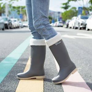 Nouvelles bottes <span class=keywords><strong>de</strong></span> <span class=keywords><strong>pluie</strong></span> à tube haut pour femmes Ensemble <span class=keywords><strong>de</strong></span> bottes <span class=keywords><strong>de</strong></span> <span class=keywords><strong>pluie</strong></span> pour le Japon et la Corée du Sud - Product Image 6