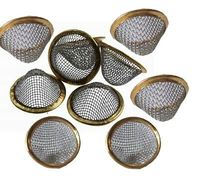 Accessoires de Pipe à fumer de 15mm, laiton acier inoxydable, maille tissée en forme de bol, filtre de panier