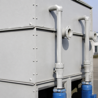 Menara Pendingin Sirkuit Tertutup Hemat Energi dengan Koil Baja Tahan Karat untuk Sistem Pendingin HVAC untuk Pendingin Udara Sentral