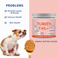 Suplementos herbales de fuente de etiqueta privada OEM compatible con Hot Dog TURKEY TAIL para el cuidado de la salud de las mascotas Exportar polvo de calidad