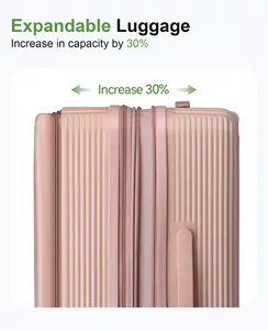 2024 Многофункциональный чемодан с индивидуальным дизайном, дорожная сумка, смарт-чемодан с передним карманом, дорожные чемоданы