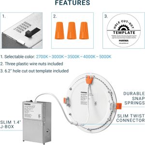 Lámpara LED Comercial Empotrada en el Techo, Iluminación Interior sin Marco, Alimentación por CA, Regulable, Aluminio Negro, Blanco Neutro 4100K - Product Image 4