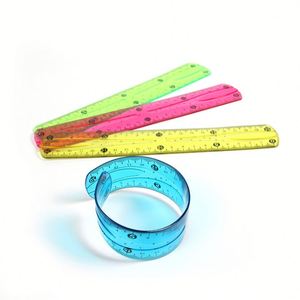 Regla Recta Flexible de PVC de 30 cm, Cinta de Medir de Colores, Herramienta de Medición de Plástico para la Escuela y la Oficina - Product Image 1