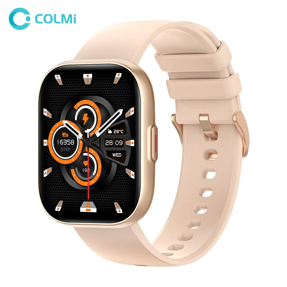 COLMI P68 Smartwatch 2.04 ''AMOLED स्क्रीन 100 खेल मोड पर 7 दिन बैटरी जीवन समर्थन हमेशा प्रदर्शन स्मार्ट घड़ी पुरुषों महिलाओं